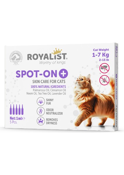 Royalist Kedi Deri Parazit Bakım 1-7 Kg