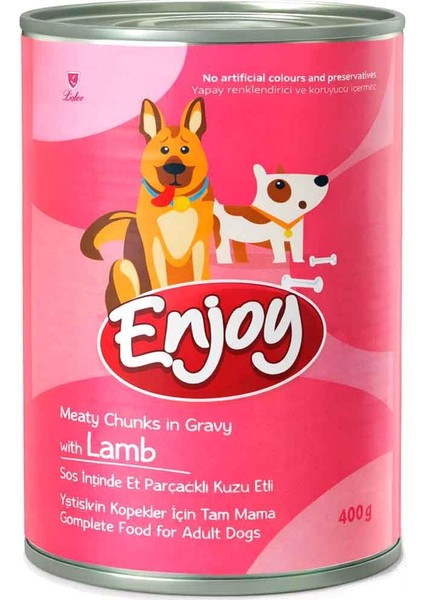 Enjoy Kuzu Etli Köpek Konserve 400 Gr