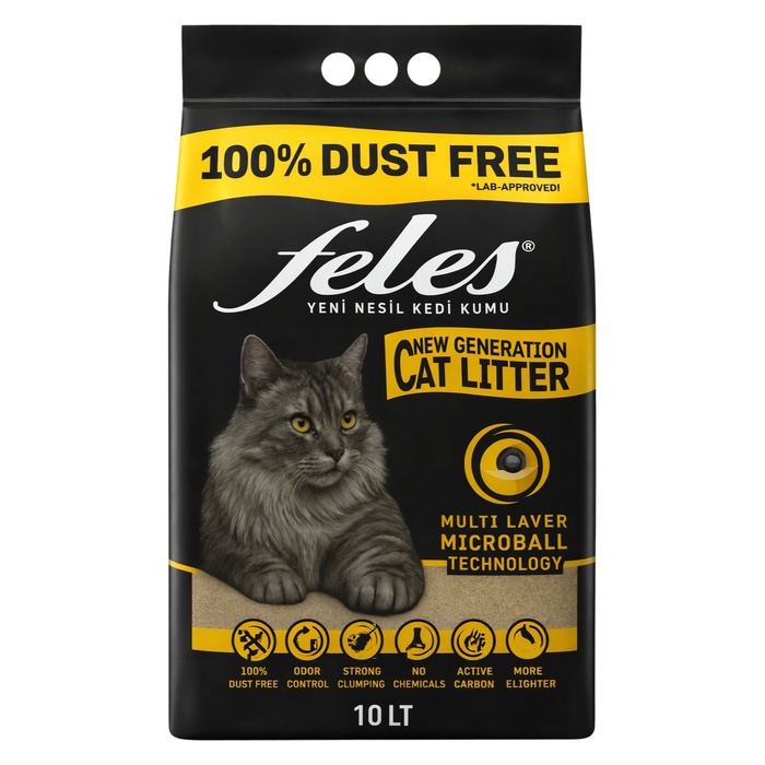Feles %100 Tozsuz Kedi Kumu 10 Lt