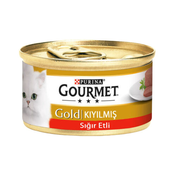 Gourmet Gold Kıyılmış Sığır Etli Kedi Konservesi 85 Gr