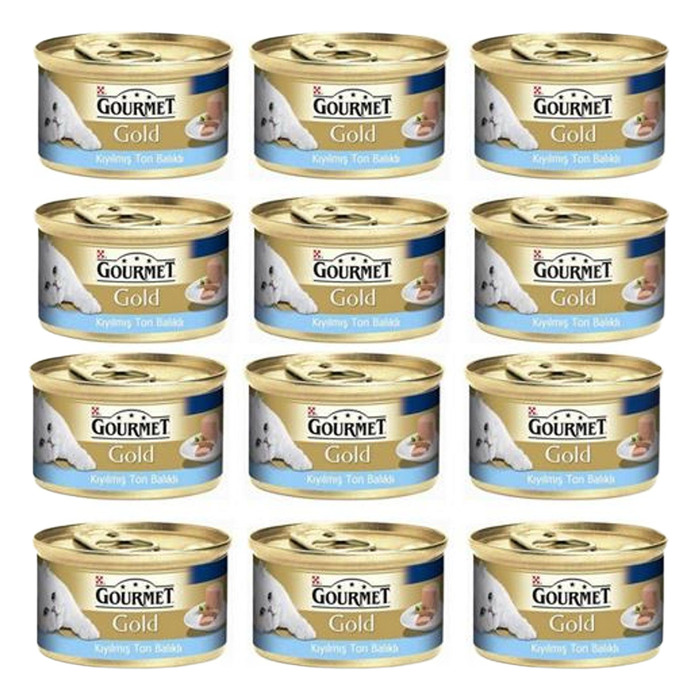 Gourmet Gold Kıyılmış Ton Balıklı Kedi Konservesi 12x85 Gr
