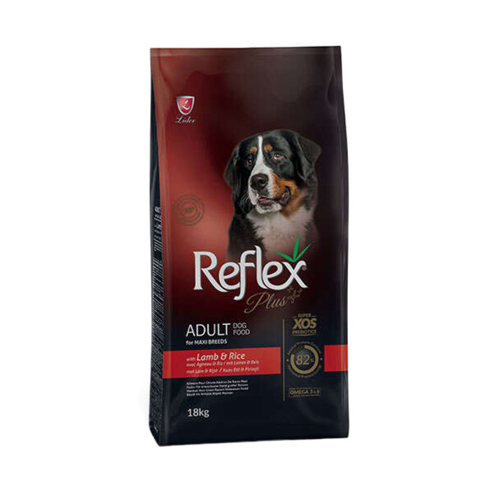 Reflex Plus Plus Kuzu Etli Maxi Büyük Irk Köpek Maması 18 Kg