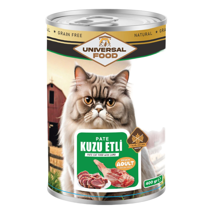 Universal Exquisite Pate Kuzu Etli Kedi Konserve 400 Gr