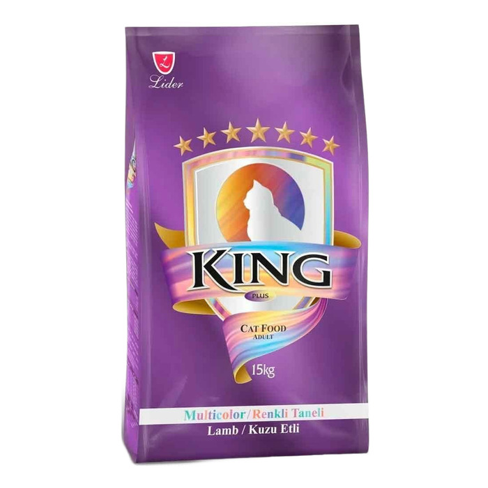 King Kuzu Etli Kedi Maması Multicolor 15 Kg