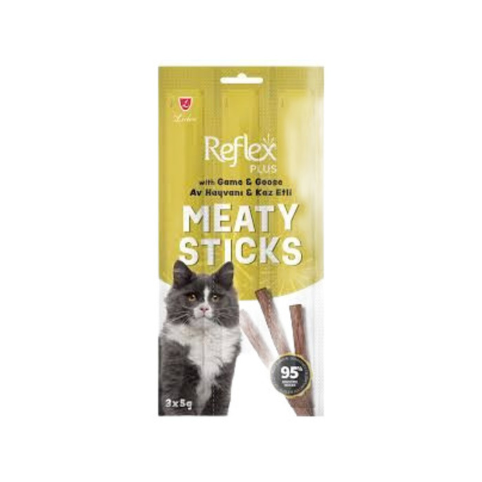 Reflex Plus Meaty Stıcks Av Hayvanı Ve Kaz Etli Kedi Ödül 3x5 Gr