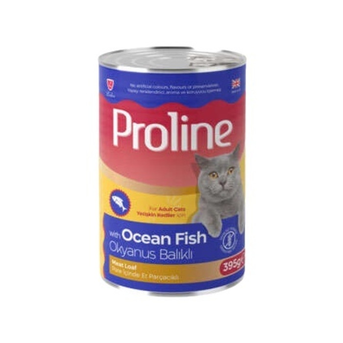 Proline Yetişkin Okyanus Balıklı Pate İçinde Et Parçacıklı Kedi Konservesi 395 Gr