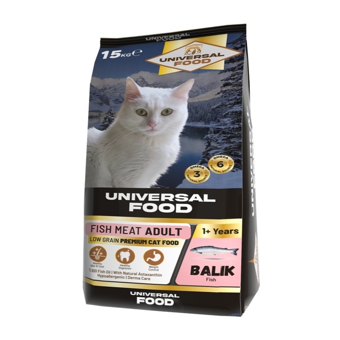 Universal Yetişkin Somonlu Kedi Maması 15 Kg
