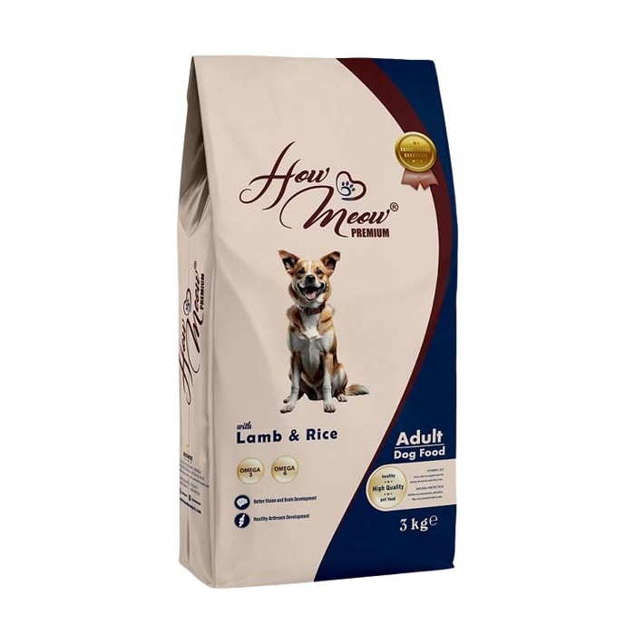 How&Meow Yetişkin Köpek Lamb & Rice Kuzulu Ve Pirinçli 3 Kg
