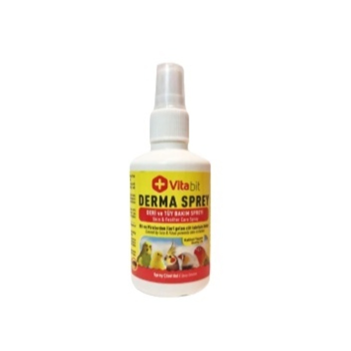 Petshop Vitabit Derma Sprey Tüm Kafes Kuşlar Için Bit Ve Pire, Deri Ve Tüy Bakımı Spreyi 100 Ml