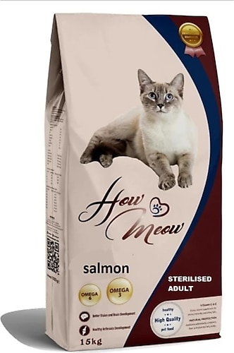 How Meow Kısır Somonlu Kedi Maması 15 Kg